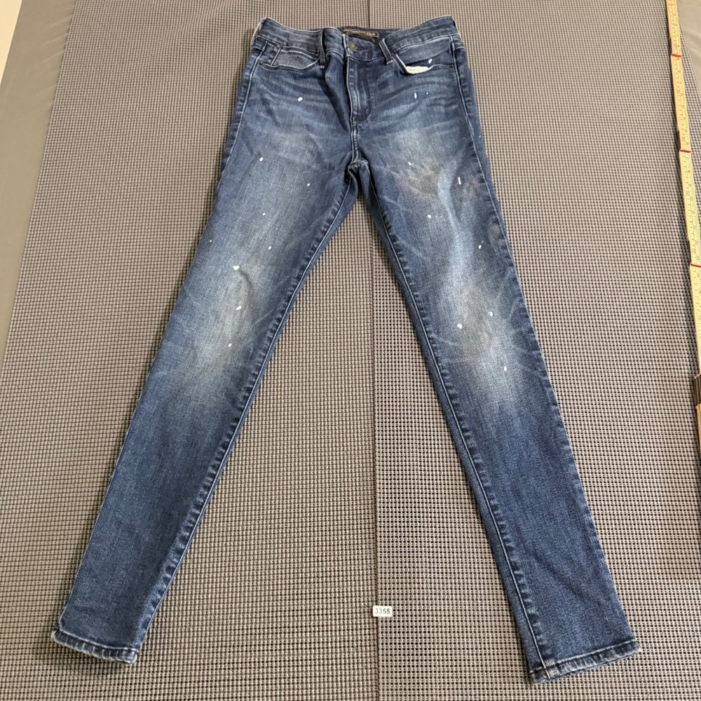 Abercrombie & Fitch High Rise Super Skinny Jeans 27/4S Dark Wash